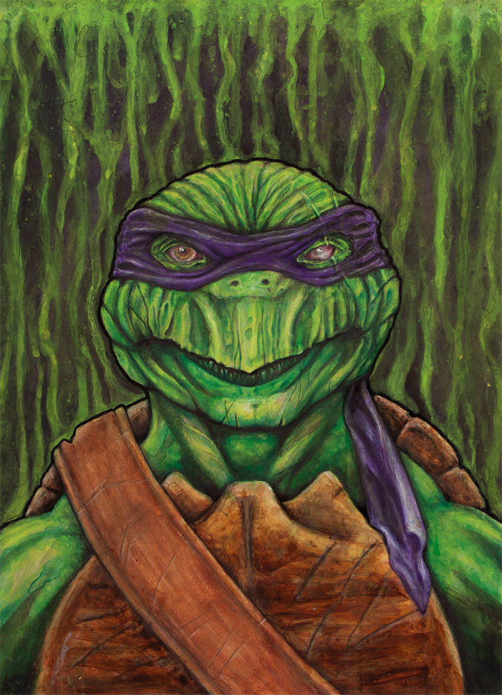 målning av Donatello frän Teenage Mutant Ninja Turtles