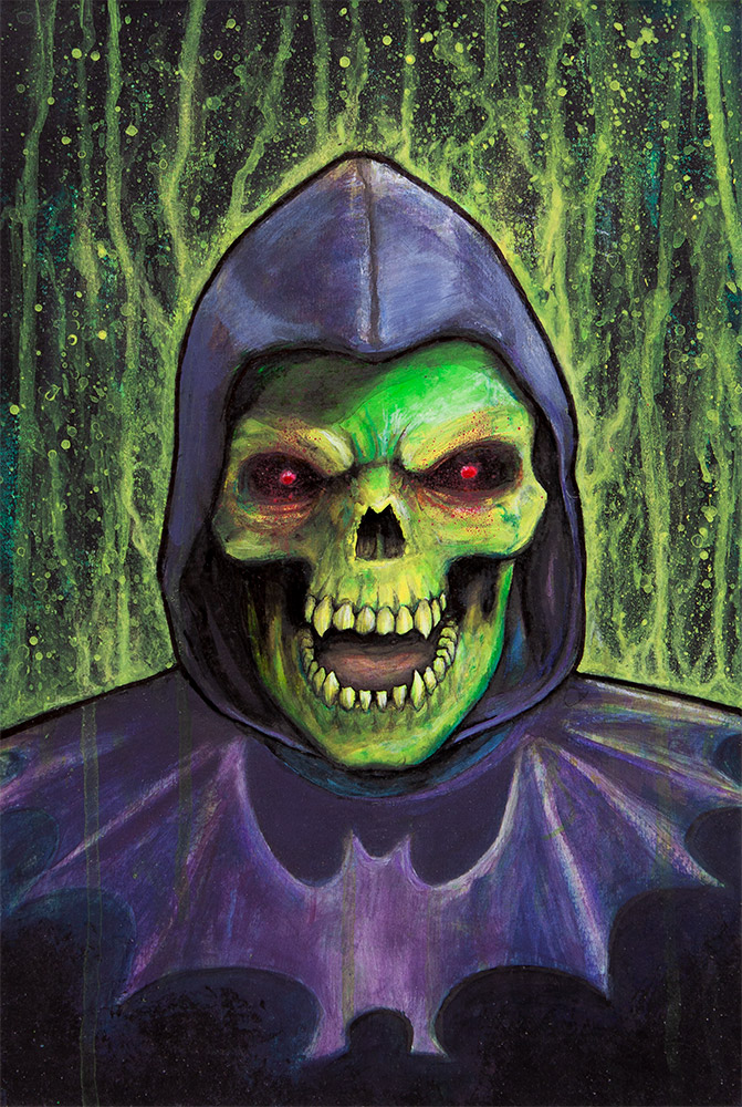 målning av Skeletor