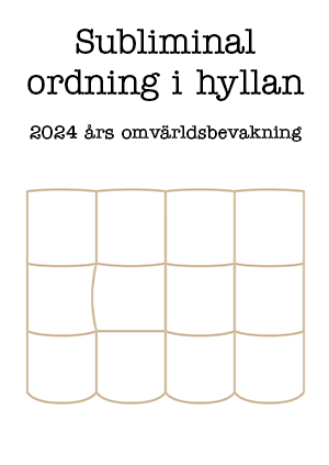 Omslag Subliminal ordning i hyllan