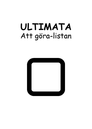 Ultimata Att göra-listan